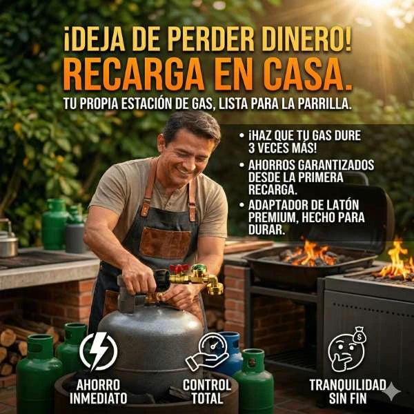 ShineGasPro™ Adaptador Recarga Propano