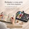 Kit Terapia de Costura: Libro de puntadas + Set de accesorios de bordado