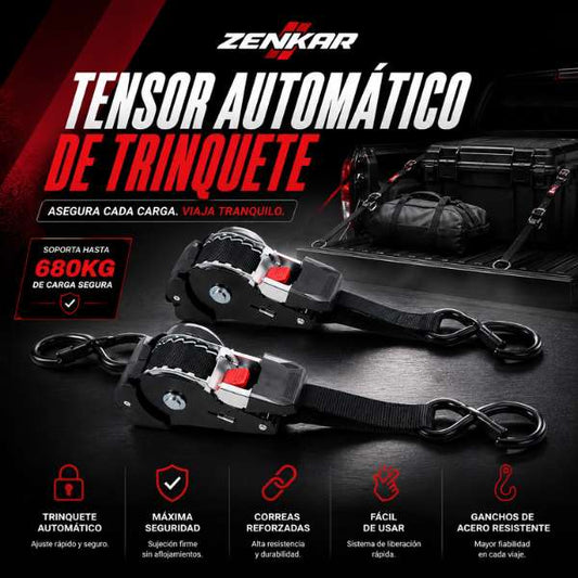 Correas de trinquete retráctiles de carga